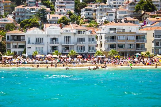 Beach on Kinali island near Istanbul, Turkey
