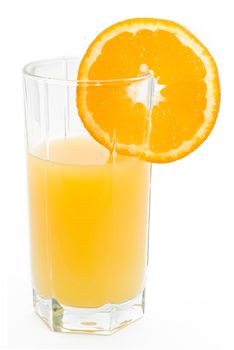 Glass of fresh orange juice