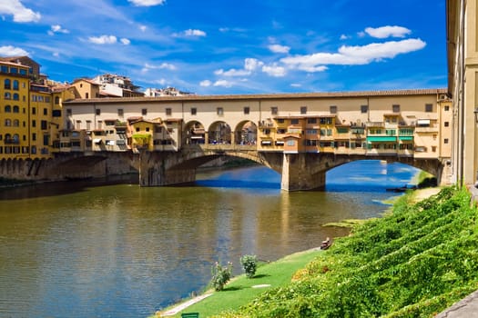 Anciant bridge Ponte Vecchio in Florence. Italy.