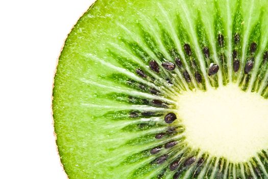 Macro photo of a fresh kiwi