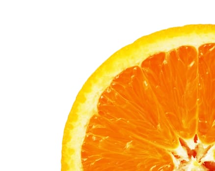 Slice of orange, close up