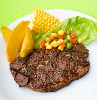 Beef Steak on a Background