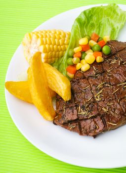 Beef Steak on a Background