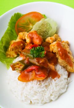 pork sweet and sour pork saia food.