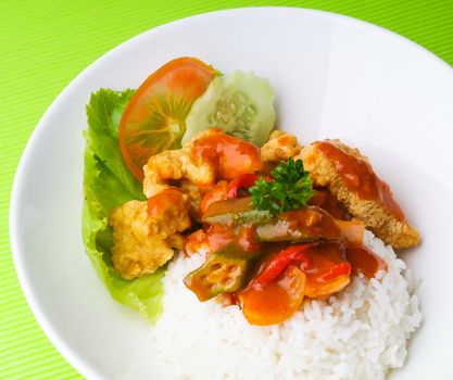 pork sweet and sour pork saia food.