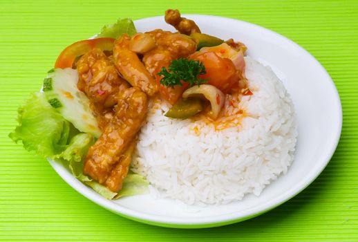 pork sweet and sour pork saia food.