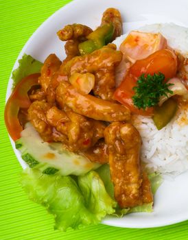 pork sweet and sour pork saia food.