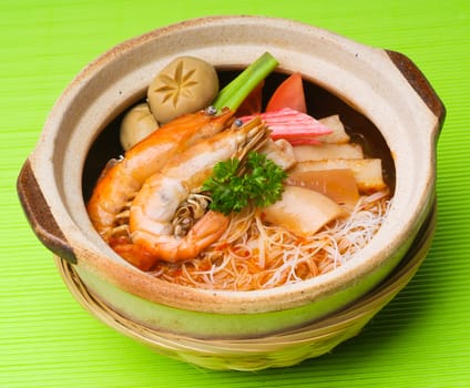 Rice Noodles sea food with Vegetables