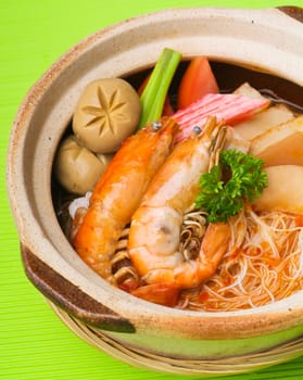 Rice Noodles sea food with Vegetables