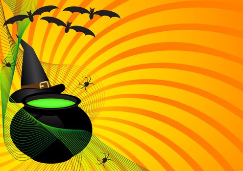 greeting card for Halloween vector illustration