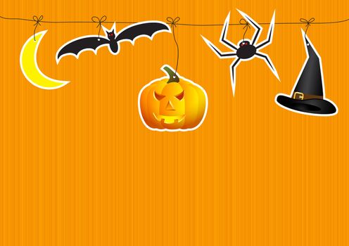 greeting card for Halloween vector illustration