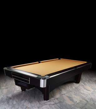 Beautiful billiard table on granite floor