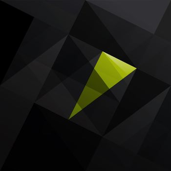 Abstract triangle black background. Vector illustration, EPS10