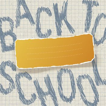 Back to school. Education themed abstract background, vector illustration, EPS10