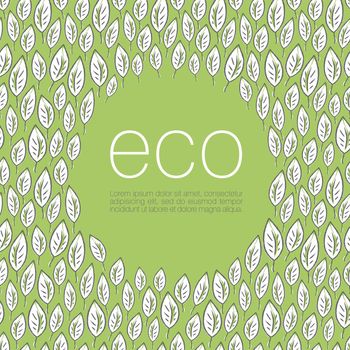 Ecology poster design background. Vector illustration, EPS10