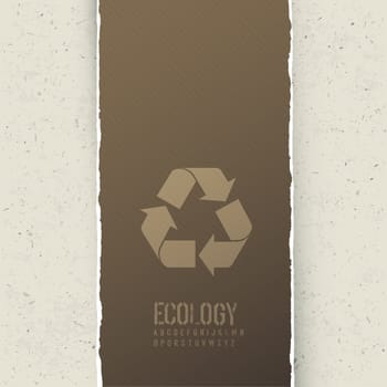 Ecology themed abstract background. Vector concept illustration, EPS10