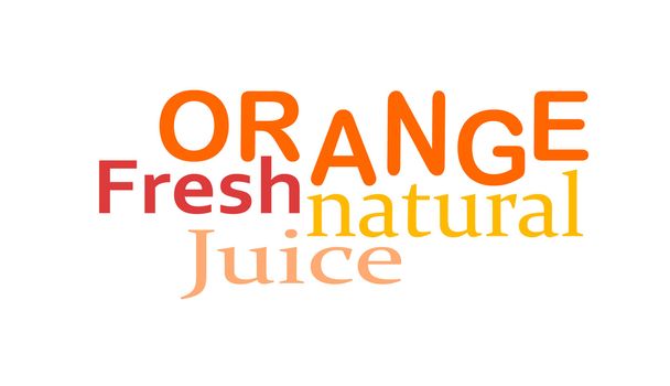 Fruit label or stamp - orange