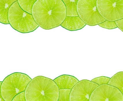 Lime slices background