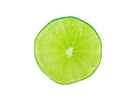Slice of fresh lime