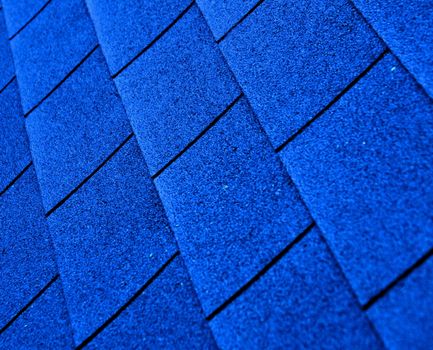 blue shingle roofing