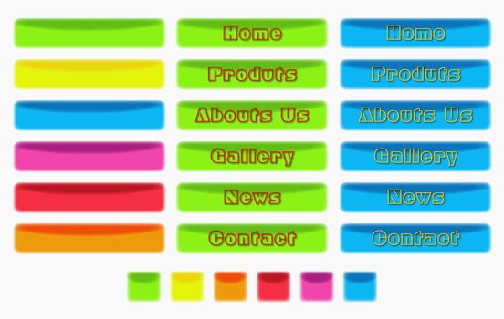 neon button for web