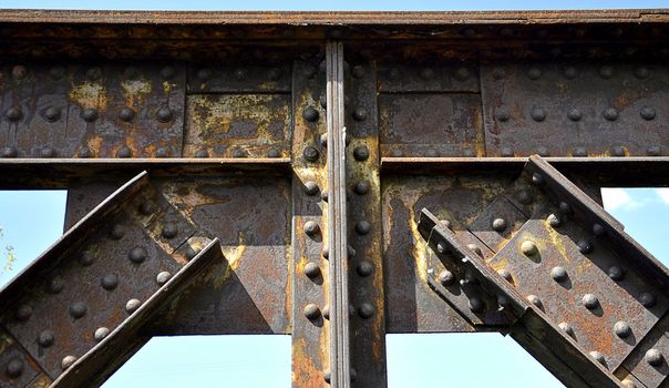 railway bridge - riveted joints