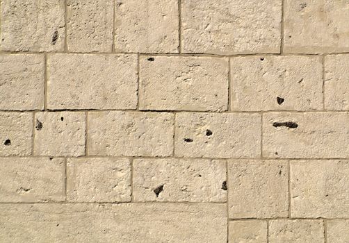 old rectangular stone wall