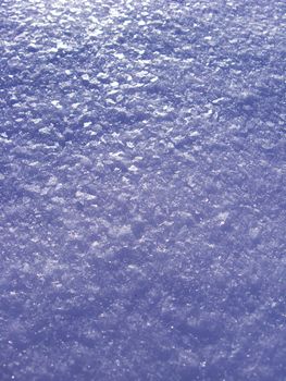 The image of light blue cover of snow