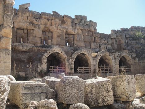     Baalbek ruins - seen morning time                            