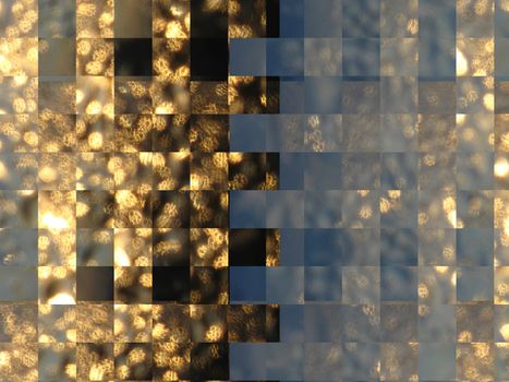 Image with background of golden abstract strips