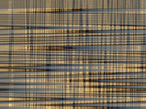 Image with background of golden abstract strips