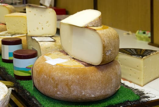 stand of cheese in France