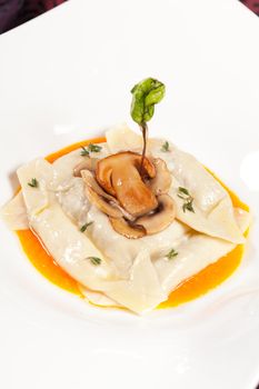 ravioli with mushroom