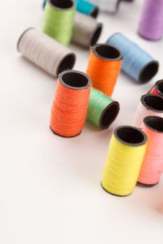 bobbins of lurex thread