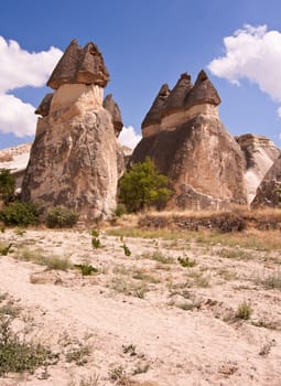 Cave city in Cappadocia, goreme,  Turkey