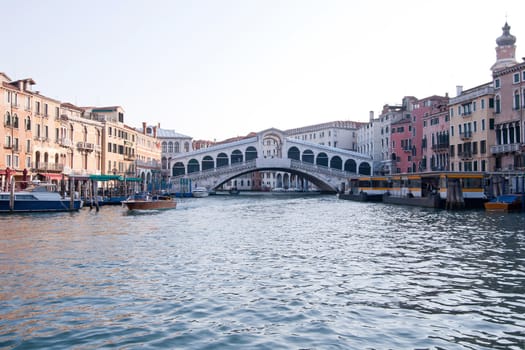Railto Bridge Grand canal Venice Italy
