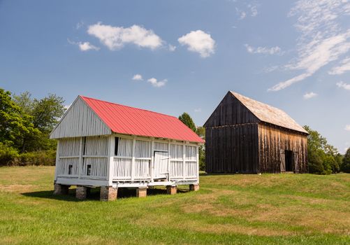 National Historic site Barns at home of Thomas Stone