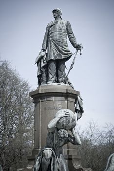 Bismarck Memorial (German: Bismarck-Nationaldenkmal) in the Tiergarten in Berlin, Germany