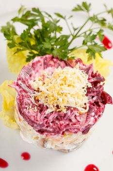 Russian herring salad