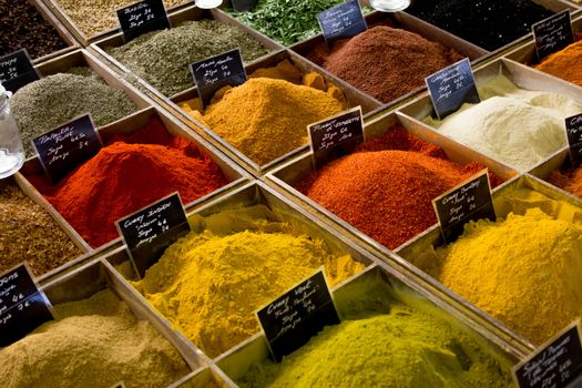 some spices in a provencial market
