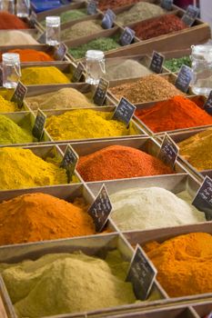 some spices in a provencial market
