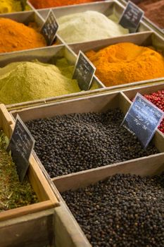 some spices in a provencial market