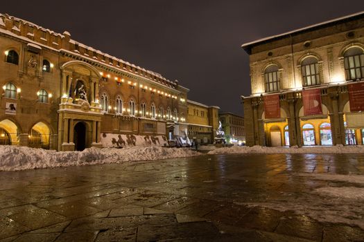 main square of bologna, italy