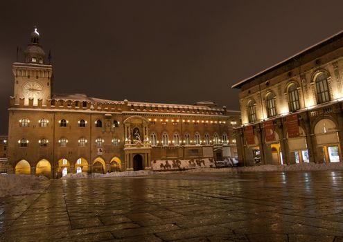 main square of bologna, italy