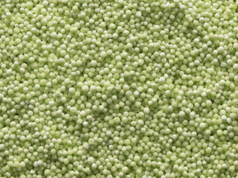 close up of green sago pearls food background