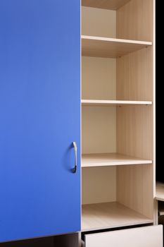 empty wooden shelf, furniture