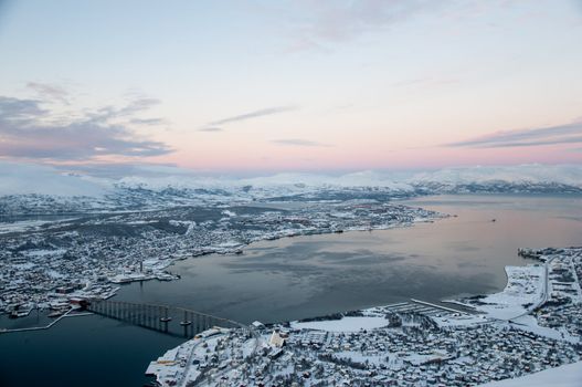 Panoramic view of Tromso, Norway