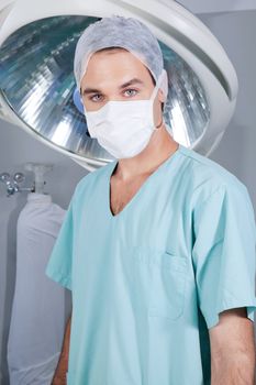 Portrait of a surgeon in the operating theatre