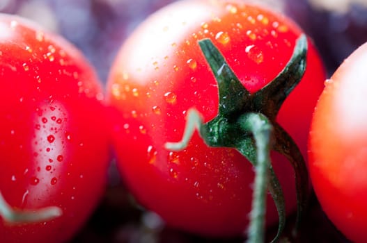 Ripe tomato close up