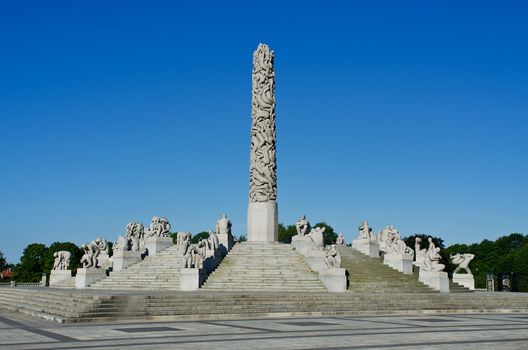 Sculpture Vigeland park Oslo, Norway